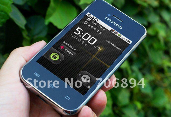 Quad band Dual Sim Capacitive Multi-touch Screen Android 2.2 Smart Phone