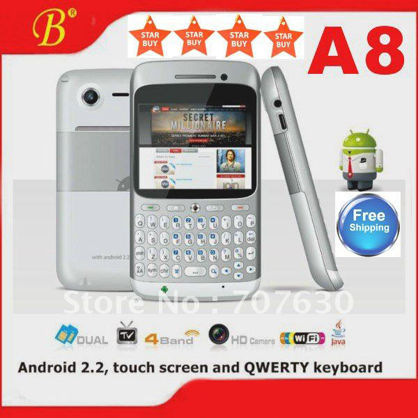 Cheap Qwerty Keyboard GPS WIFI TV Touch Screen Mobile Phone