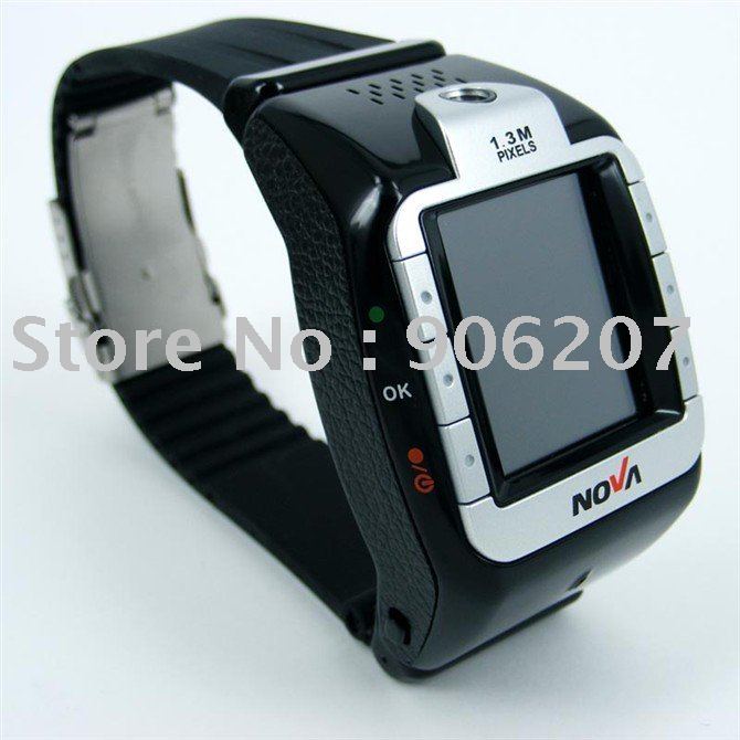 Black Bluetooth FM Radio Camera MP3 Wrist Watch Mobile Phone