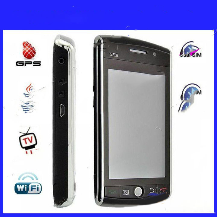 3.2 Inch JAVA 2.0 SensitiveTouch Screen Built-in GPS Multi-language Dual Sim Card Cell Phones