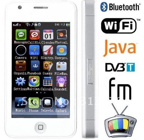 D988 3.6 Inch Touch Screen DVB-T Digital TV WiFi Unlocked Mobile Phones  D988 3.6 Inch Touch Screen DVB-T Digital TV WiFi Unlocked Mobile Phones