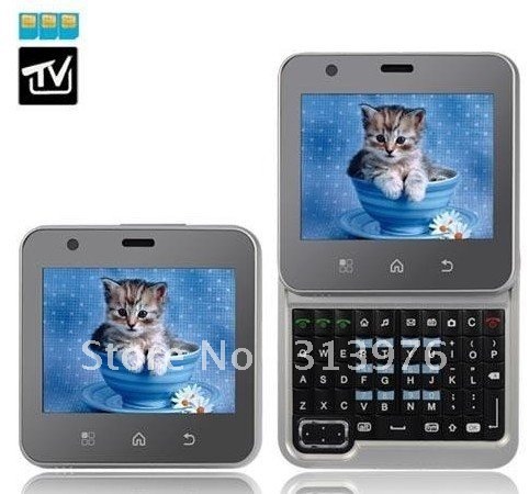 Tri Cards E82a Quad Band Rotatable Analog TV FM Qwerty Keyboard Cell Phone  Tri Cards E82a Quad Band Rotatable Analog TV FM Qwerty Keyboard Cell Phone