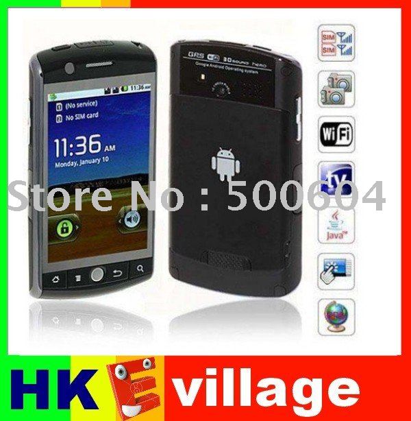 Android 2.2 System Black Dual Camera GPS Cell Phones  Android 2.2 System Black Dual Camera GPS Cell Phones