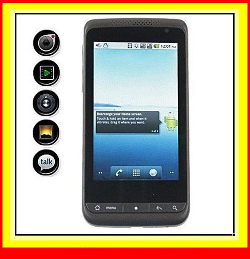 Black Android Operating System 3.5 Inch Touch Screen GPS Cell Phones  Black Android Operating System 3.5 Inch Touch Screen GPS Cell Phones