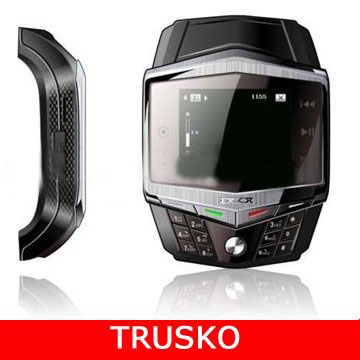 Black Watch Shape Touch Screen Quad-Band Cell Phones