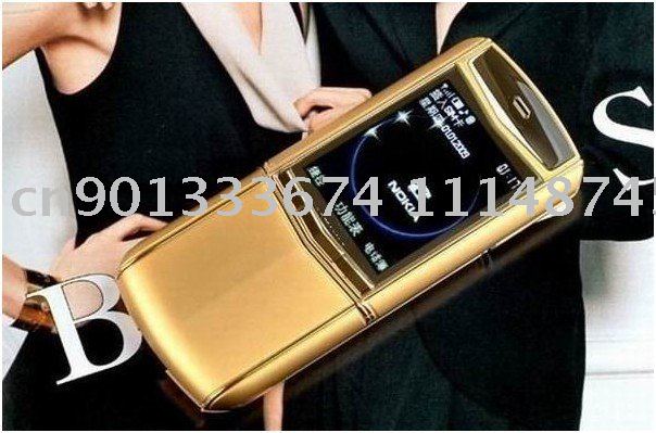 Single SIM Card Single Standby 2.0 Inch Touch Screen Golden Slider Cell Phones