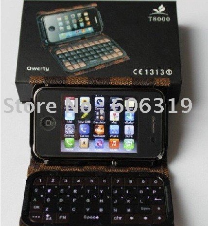 Bluetooth WIFI TV JAVA Qwerty Keyboard Flip Mobile Phone