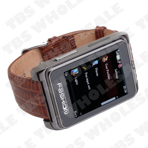 Ultra Thin with Compass 1.8 Inch Touch Screen Wrist Watch Cell Phone