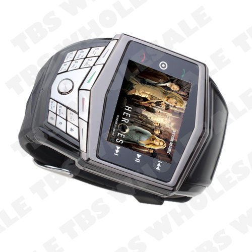 FM Radio Quad Band Ultra Thin Flat Touch Screen Watch Phone