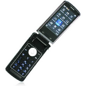 Super Slim Folded and Rotated Quad Band Dual Card Cell Phone