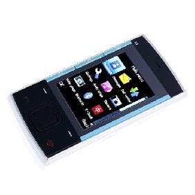 Quad Band Touch Screen Slide Cell Phone - Dual SIM Dual Standby + Flashlight